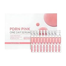 New Irven PDRN Peptide Serum Set, DNA PDRN Collagen Pink Ampoule Serum with Glutathione & Hyaluronic Acid, Hydrating Firming Facial Serum for Uneven Skin Tone & Pore Care, Korean Skin Booster 1.5ml10