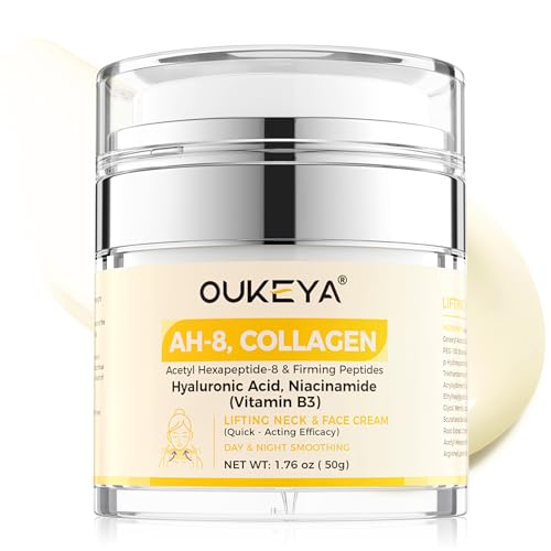 OUKEYA Lifting Neck & Face Cream - Collagen Firming Moisturizer, Hydrating Formula for Neck & Decolletage
