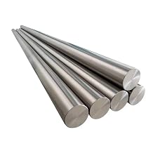 GR5 Titanium Rod, Dia 5mm/0.197", Length 500mm /19.685", ASTM B348 Metal Solid TC4 Titanium Alloy 6al-4v Round Bar Straight Ti Rod ( 5mm x 500mm Length/ 5 Pieces)