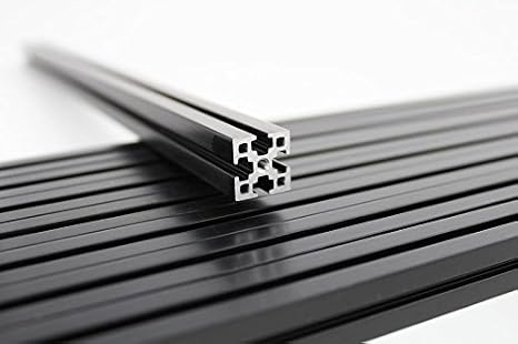 XL Black Anodized Beams 1000x15x15mm (103217) 4 Pieces