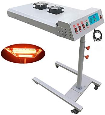 20 in x 24 in Silk Screen Flash Dryer Automatic IR Flash Dryer Screen Printing Dryer with Sensor 220V 6000W