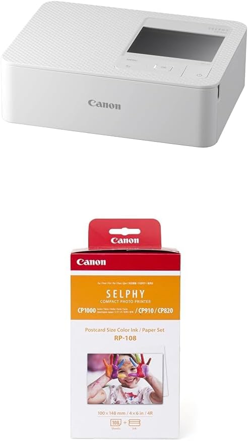 Canon CP1500 (White) + RP-108 Photo Paper/Ink