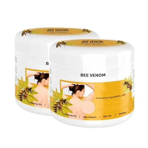 2PCS Bee Venom Cream, Hydrating Moisturizing Cream, Provides for Back,Neck,Hands,Feet Joints Etc230 ML