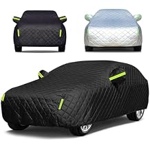 Hail Protector Car Cover Compatible with Toyota Land Cruiser(2007-2022), Anti-Hail Cover with Reflective Strips, All Weather Rain Snow UV(Black,for Toyota Land Cruiser(2007-2022))