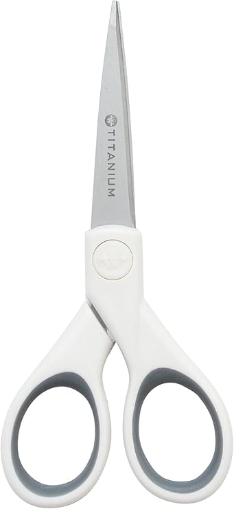 Westcott 5-Inch Micro-Tip Fabric Scissors with Titanium-Bonded Blades - Craft Scissors for Paper and Fabric, Sewing, and More