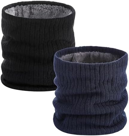 Pukavt Winter Knitted Neck Gaiter For Men And Women Neck Warmer Windproof Ski Mask Face Scarf for Cold Weather Outdoor Sports