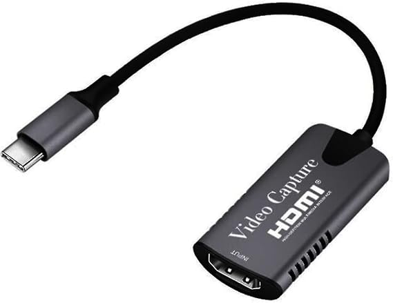 Coverzone Type C Video Capture Yakalama Kartı Uçlu HDMI to Type-C PC Bilgisayar Video Yakalama (HDMI aktarma için Kullanılmaz)