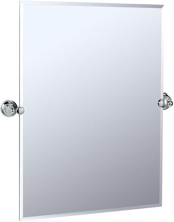 Gatco 4329S Tiara Rectangular Wall Mirror, Chrome