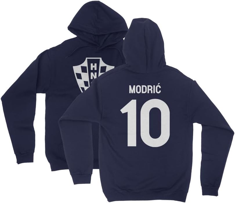 Tutiinca Croatia Soccer Cup Fan - Modric 10 Jersey Style Unisex Hooded Sweatshirt