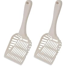 Petmate Litter Scoop for Cats, Jumbo Size, Bleached Linen