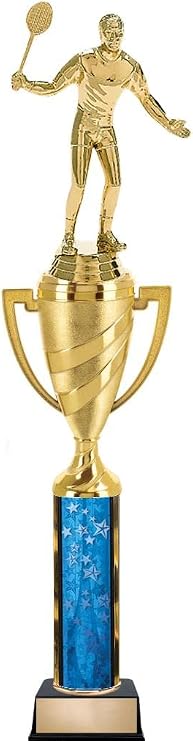 14" Male Badminton Trophies, Badminton Player Trophy Awards Prime