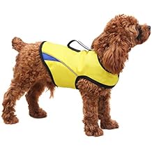 Dog Anxiety Jacket- Keep Calmig Vest Thunder Coat with D-Ring and Training Handle for Small Dogs(Yellow)