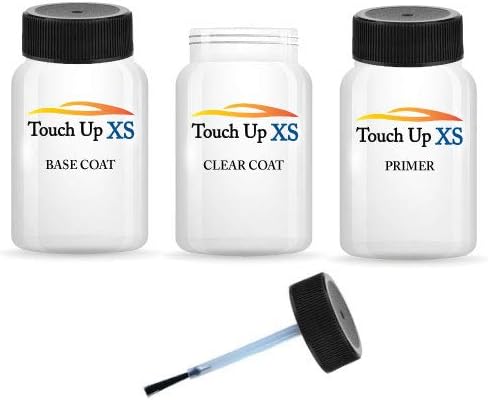 TouchupXS-Perfect Match For Porsche Carrera 84S Arena Red 2oz Basecoat Clearcoat and Primer With E-Z Dabber