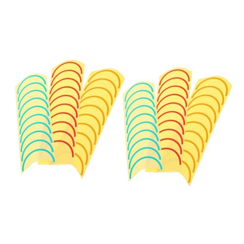 KICHOUSE Gauge Indication Label Pressure Gauge Identification Sticker 6 Sheets PVC Easy to Apply