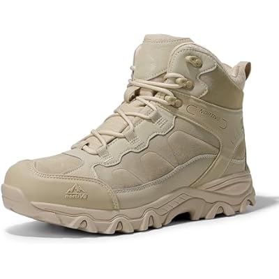 NORTIV 8 Mens Waterproof Hiking Boots Outdoor Mid Trekking Lightweight Mountaineering Shoes Paladin