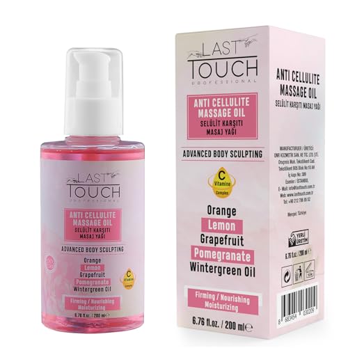 Anti Cellulite Massage Oil for Massage Therapy - Skin Tightening Cellulite Cream with Vitamin C Complex for Women - Firming & Slimming - Regional Slimming - Fat Burning & Lifting - 6.76 Fl Oz