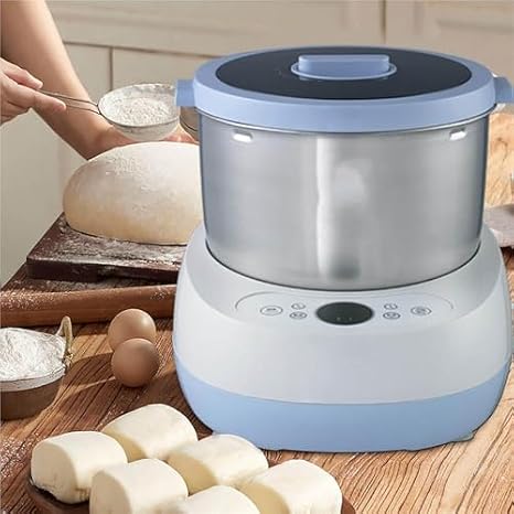 Electric Dough Maker with Ferment Function, 5L Spiral Mixer for Pizza & Bread, Stainless Steel Dough Kneading Machine, Automatic Flour Mixer, Multi-Functional Kitchen Appliance