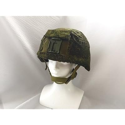 6B47 Helmet Replica Real Chin Strap Model and Digital Flora Camouflage Cover Included English Language Not