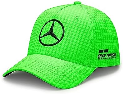 Mercedes AMG Petronas Formula One Team - 2023 Lewis Hamilton Driver Hat - Neon Green - Unisex - Size: One size