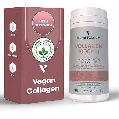 Vollagen Plant Based Complex Plant Based Protein Alternative to Collagen Amazing Hair Skin Nails Supplement Delivers a Complex of Amino Acids (1000 mg - 60 Tablets)