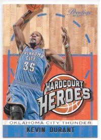 Kevin Durant 2013-14 Prestige Hardcourt Heroes Oklahoma City Thunder Insert Card #3