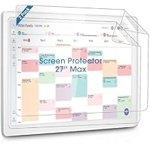 Tiga 2-Pack Screen Protector Film for Skylight Calendar Max 27-Inch, Flexible Soft Clear Protective Film, Touchscreen Compatible, Easy Install Kit Included