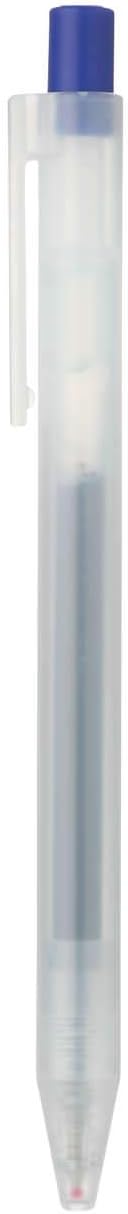 MUJI - 0.5mm Blue Smooth Gel Ink Retractable Ballpoint Pen (10 Pieces)