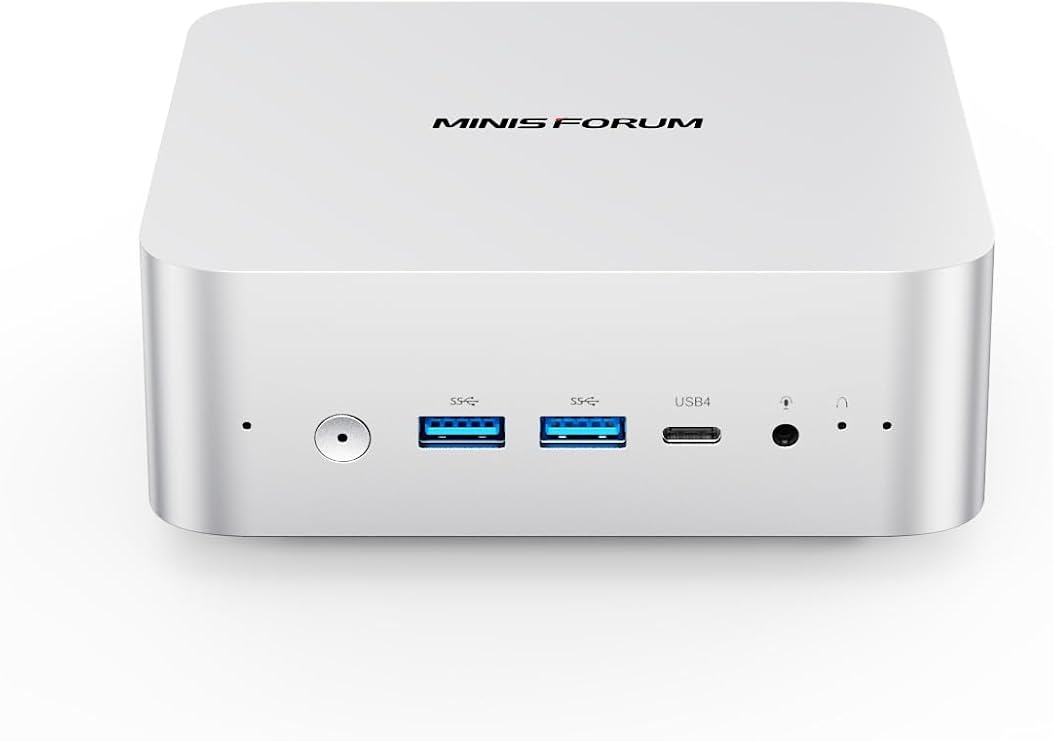 MINISFORUM AI Mini PC M1 Pro-125H with Intel Core Ultra 5 125H(14C/18T,up to 4.5Ghz), Mini Computer 32GB DDR5 PCIe4.0 SSD 512GB,Triple Display with HDMI 2.1/USB4/DP,5 X USB Ports, WiFi 7,BT5.4