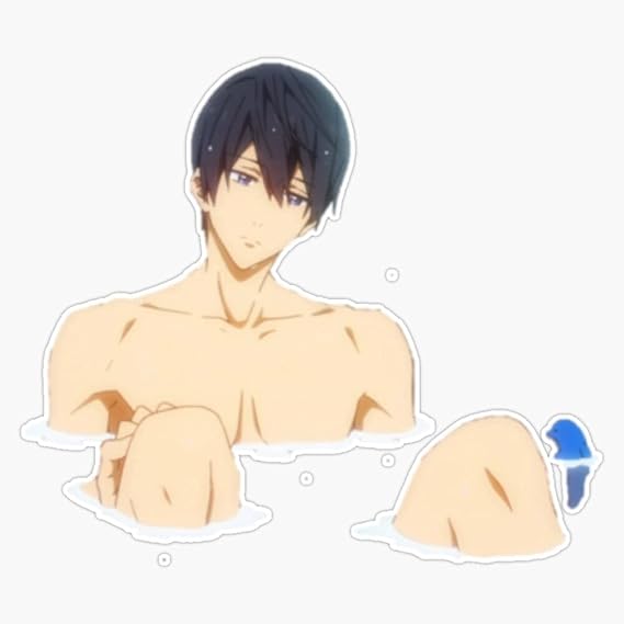 Magnet Haru Likes Water Viny Magnetic Bumper Sticker 5"