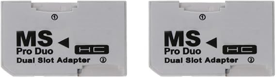 2X Memory Stick Duo Card Reader Mio-TF-MS Pro Card Adapter for Sony PSP Gamepad Single Dual Slot PSP Card, 750136834