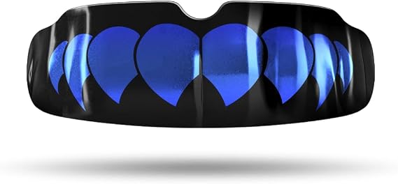 Impact Quick-Fit All Sports Mouthguard Boxing, MMA, Lacrosse, Football, Hockey, Basketball, Jiu-Jitsu, and More (Blue Fangs, Adult 14+ Years)