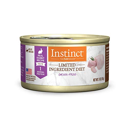 Instinct Limited Ingredient Diet, Natural Wet Cat Food, Grain Free Recipe - Real Rabbit, 3 Ounce Pack of 24