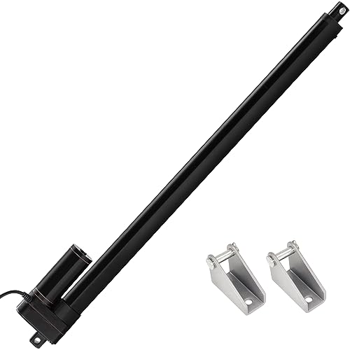 26 Inch Stroke Linear Actuator 24V Heavy Duty 660lbs3000N IP65 Waterproof Speed 0.2sec Linear Electric Actuator with Mounting Bracket