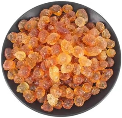 HQZMCTE Nature Sweeter Dried Edible Peach Tree Gum TaoJiao Food Grade Bulk Dry Peach Gum Pure (500g)