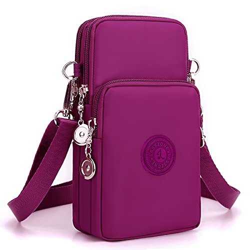 Cellphone Purse Women Cellphone Crossbody Purse Phone Crossbody Bag Waterproof Nylon Wallet Wristlet Shoulder Bag