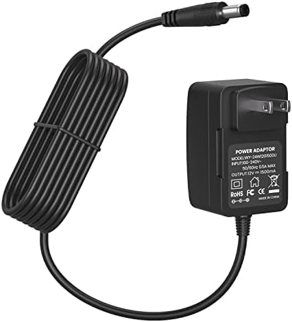 Auspow 12V 1.5A Power Adapter for Yamaha PA130 PA150, 12V 1.5A Power Supply for Yamaha PSR YPG YPT DGX DD EZ Series Keyboard (9.8 Ft Long Cord)