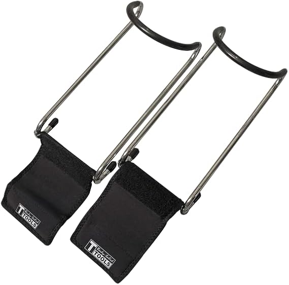 Body-Solid Tools (BSTDH) Dumbbell Spotter Hooks for Connecting and Hanging Dumbbells to Barbells (Midnight Black)