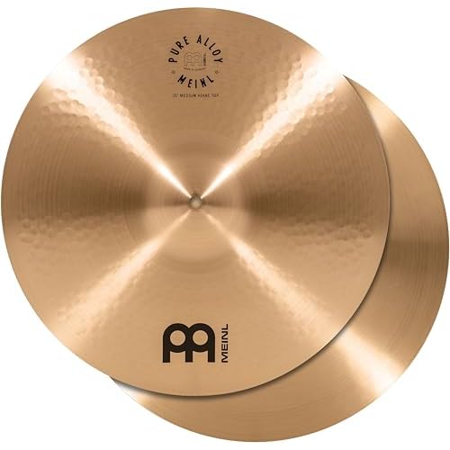 Meinl 15 Medium HiHat Hi Hat Cymbal Pair - Pure Alloy Traditional - Made in Germany, PA15MH