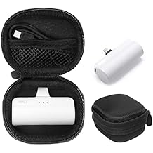 Case for mini Charger Compatible with iWALK Small USB-C Portable Charger, Anker Nano, JEJILL, LanLuk, Charmast, LENUTO, Swyop, VEGER, Feob, Taegila, YHO (Black)