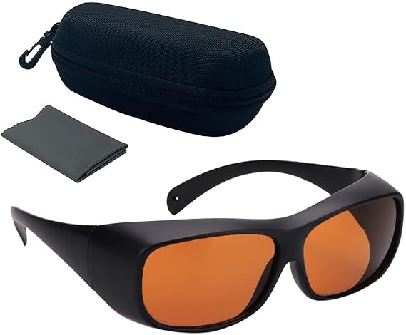 IPL Laser Safety Glasses OD5+ 190-1100nm for Aesthetic & Laser Cutting Operations(Orange)