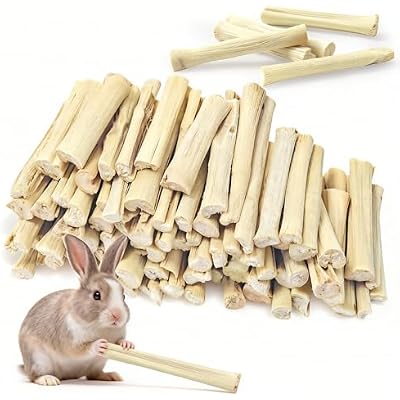 2.2Lb1000g Natural Sweet Bamboo Chew Toys Chew Sticks Bamboo Sticks Teething Toy for Rabbit, Bunny, Guinea Pig, Hamster, Chinchilla, Bunny, Rat and Other Small Animals