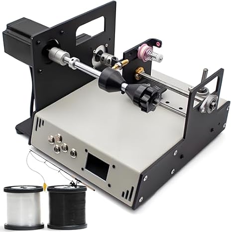 Industrial Automatic Coil Winding Machine with LCD Screen 120-900RPM Adjustable for Tube Transformer Coils & Industrial Cables.