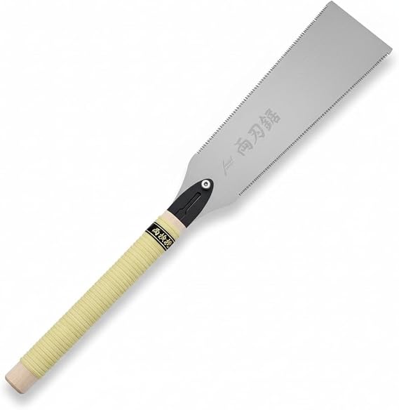 Fujiwara 9.4" Japanese Double-Edge Pull Saw, Made in Japan, High-Carbon Steel Blade, Two Tooth Options for Fast & Fine Woodworking Cuts - forest Originals