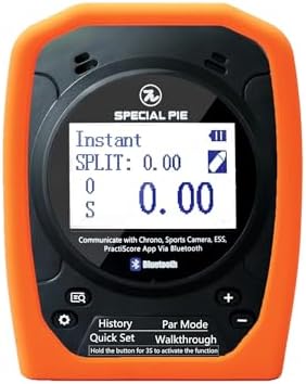 Shot Timer (Black) and Silicone Cover (Orange) Bundle