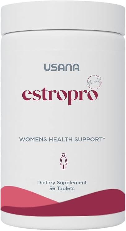 USANA - EstroPro Phytoestrogen Formula - 56 Tablets 28-Day Supply | Includes Soy Isoflavones, Licorice Root, Flaxseed, Red Clover and Botanical Extracts For Menopause Support and Bone Health