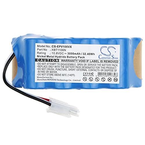 Cameron Sino Battery for Euro Pro Shark Navigator SV116N Freesty, SV1106N, Shark SV1106N SV1110 SV1110N SV116N SV11O6N XBT1106N 3000mAh