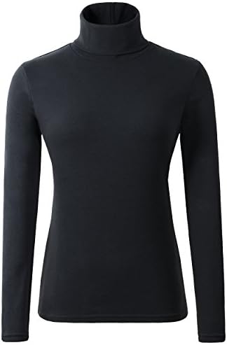 Womens Cotton Turtleneck Top Basic Pullover Sweater