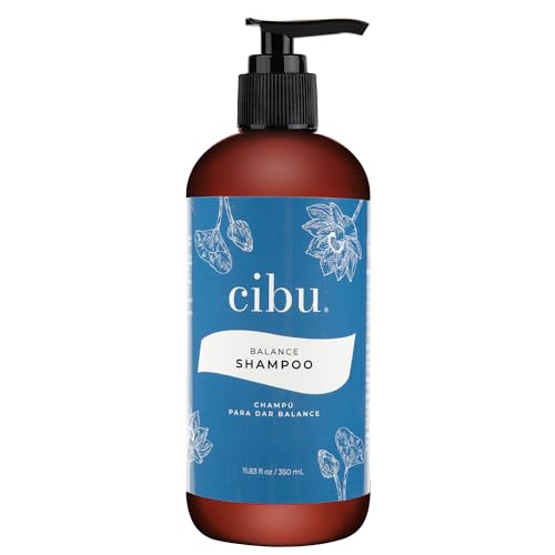 CIBU Balance Shampoo 30062 Nutrient-Rich Formula Moisturizes, Strengthens & Repairs Dry Hair | Sulfate-Free for All Hair Types and Textures | Gentle for Daily Use for Clean, Healthy Shine 11.83oz
