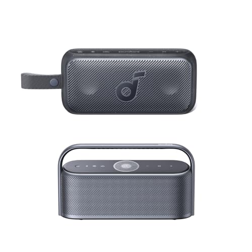 Soundcore Motion X600 & Motion 300 Portable Bluetooth Speakers, Wireless Hi-Res Sound, SmartTune Technology, 30W Stereo Sound, IPX7 Waterproof