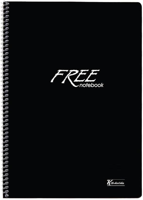 Sharp Color A4 Squared 120 Yp. Free School Notebook with PP Cover Spiral